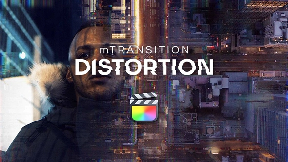 50种动态扭曲拉伸失真变形视觉转场预设FCPX插件下载 motionVFX – mTransition Distortion