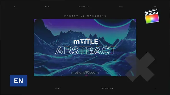 50个现代创意抽象文字排版海报动态视觉动画FCPX插件下载 motionVFX – mTitle Abstract