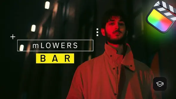 50种现代设计精美轻巧字幕条标题动画FCPX插件下载 motionVFX – mLowers Bar