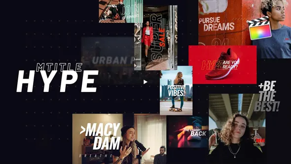 62个现代动感活力文字标题排版动画预设FCPX插件下载 motionVFX – mTitle Hype