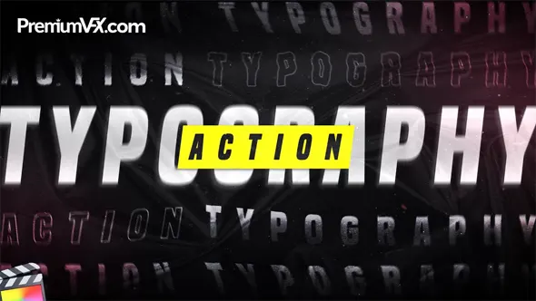 30种活力动感创意文字标题排版动画插件中文版FCPX插件下载 Action Typography