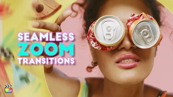 44个经典移动旋转拉伸倾斜无缝转场过渡预设FCPX插件 Seamless Zoom Transitions