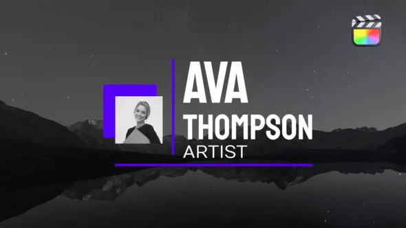 9款现代自媒体文字标题字幕条动画FCPX插件 Photo Titles