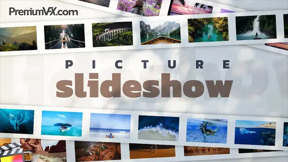 20组电子相册幻灯片分镜照片墙展示动画FCPX插件 PremiumVFX – Picture Slideshow 汉化中文版