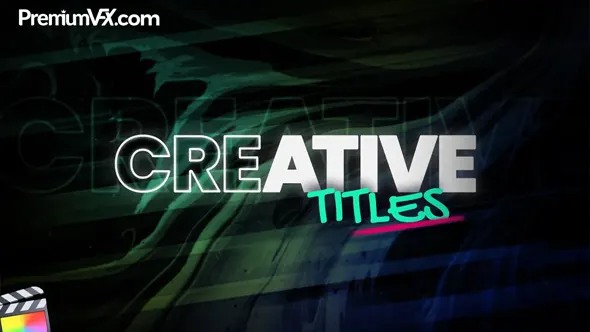 30个创意独特文字标题排版设计字幕动画FCPX插件 PremiumVFX – Creative Titles 汉化中文版