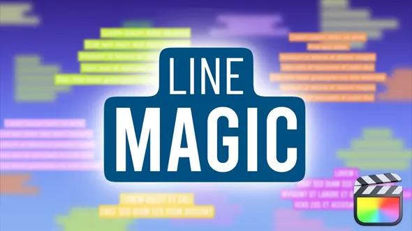 38组时尚科技文档介绍字幕条排版动画FCPX插件 Rowie Line Magic