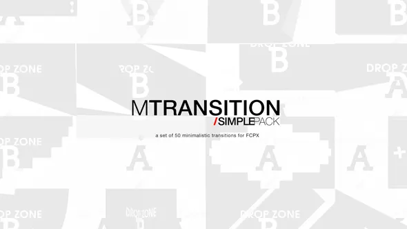 50种优雅简洁图形分割遮罩切片转场动画FCPX插件 motionVFX – mTransition Simple Pack