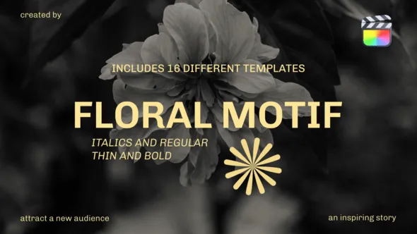 16种时尚动力学排版文字标题动画FCPX插件 Typo Text