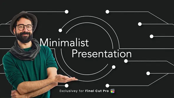 50组现代演示文稿线条呼出指示标注文字标题转场图形动画FCPX插件 IF Motion – Minimalist Presentation 汉化版