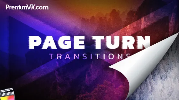 50种创意纸张翻页堆叠效果转场预设FCPX插件 PremiumVFX – Page Turn Transitions 汉化版
