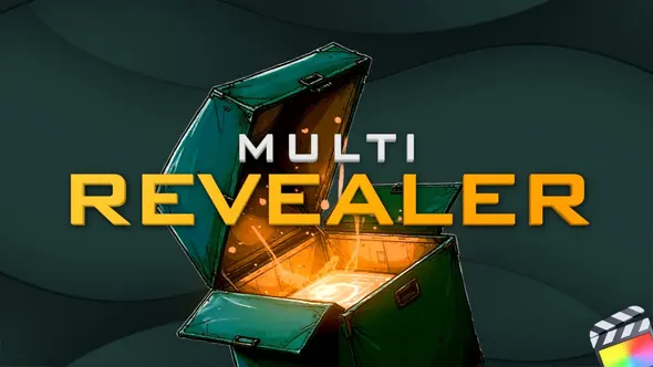 40个创意霓虹故障科技风游戏图形LOGO徽标动画FCPX插件 IF Motion – Multi Revealer 汉化版