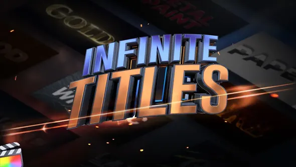 39个冰雪漫画金属火焰材质纹理样式文字标题动画预设FCPX插件 Century Creatives – Infinite Titles 汉化版