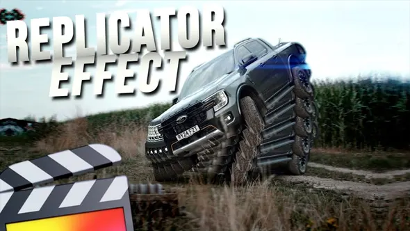 炫酷像素重复拉伸排列重影堆叠转场特效FCPX插件 Ryan Nangle – Replicator Effect 汉化版