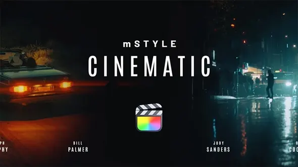 33个好莱坞电影镜头光影叠加转场文字标题排版动画预设FCPX插件 motionVFX – mStyle Cinematic 汉化版