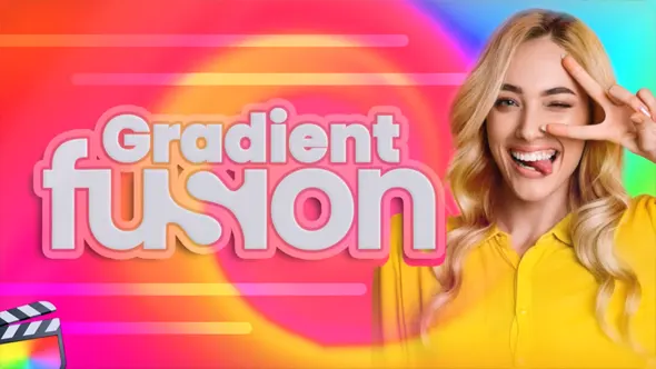 30个鲜艳彩色渐变融合动态背景图形标题动画FCPX插件 Century Creatives – Gradient Fusion 汉化版