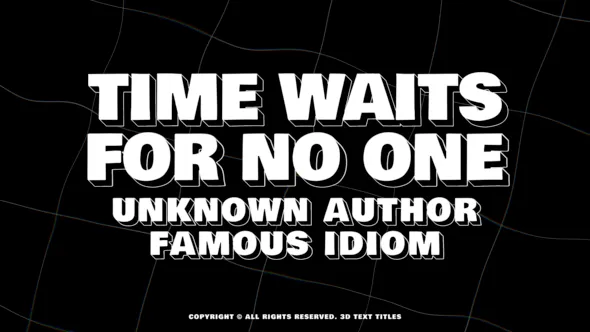 9款动感时尚RGB色彩拖尾效果3D文字标题动画FCPX插件 3d Text Titles 汉化版