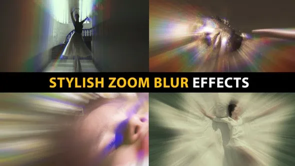 梦幻变焦模糊放射光线视觉特效FCPX插件 Stylish Zoom Blur Effects 汉化版