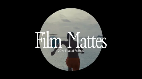 20种复古电影胶片边框遮罩视频叠加效果动画FCPX插件 Film Mattes 汉化版