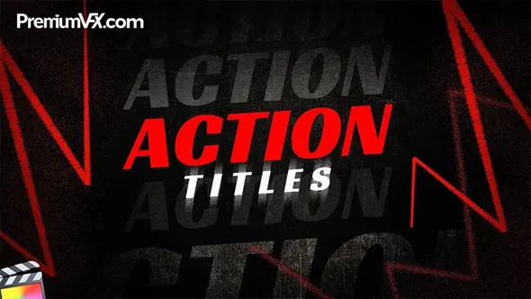 30款时尚活力动感全屏大标题图文排版动画预设FCPX插件 PremiumVFX – Action Titles 汉化版