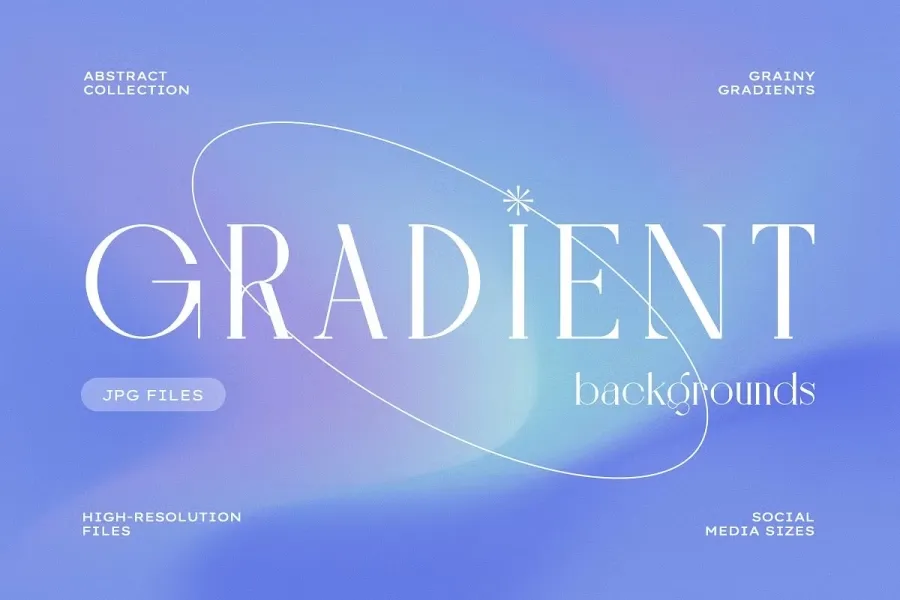 75款时尚优雅弥散光渐变颗粒噪点艺术纹理背景海报设计图片素材 Gradient Background Collection