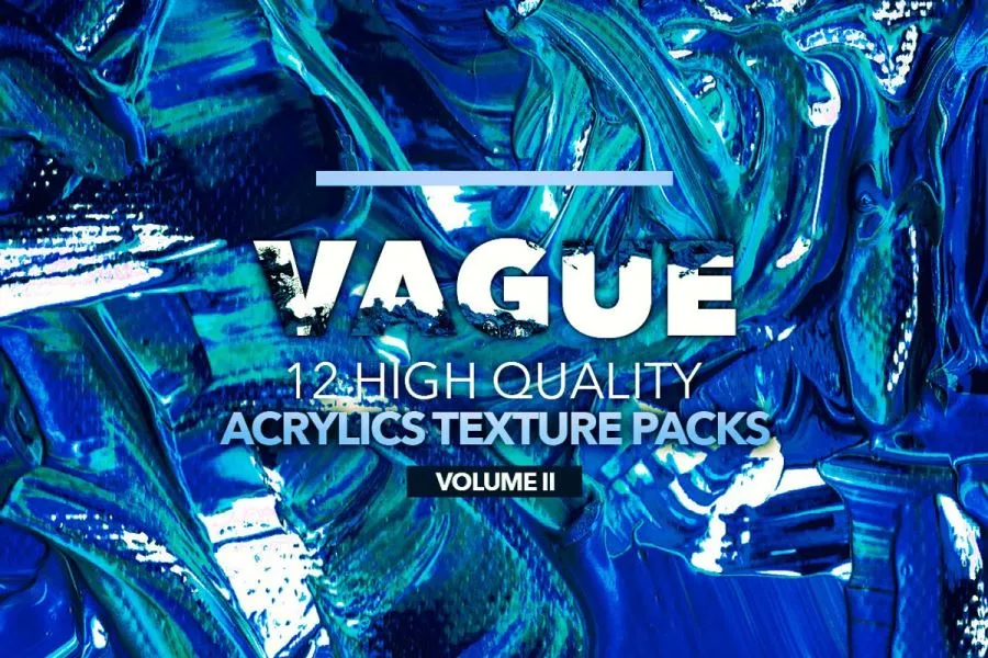 12款狂野复古酸性艺术丙烯酸涂料涂抹纹理创意背景图片素材Vol.2 Vague II: 12 Acrylics Textures