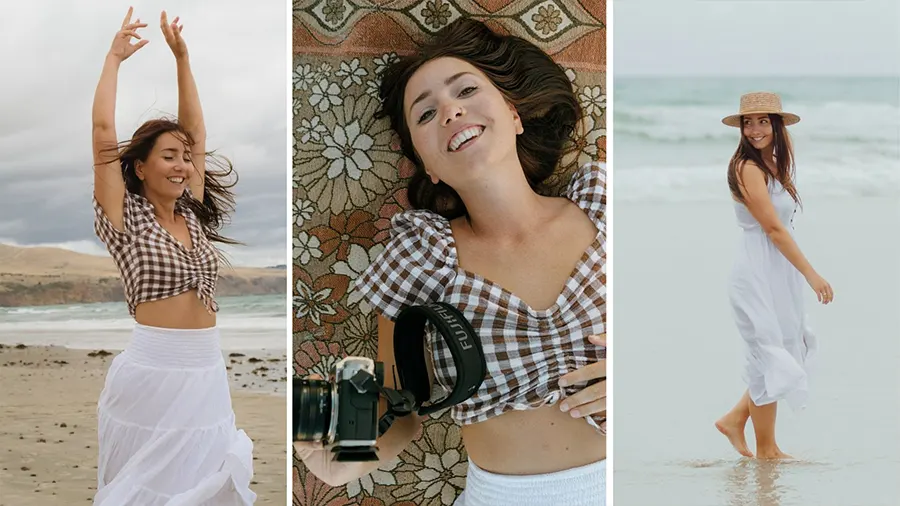 Klara Zamourilova -10种不同的日常女性摆姿势抓拍摄影 中英字幕 Candid Photography Poses for Everyday Women: 10 Photo Ideas with Variations