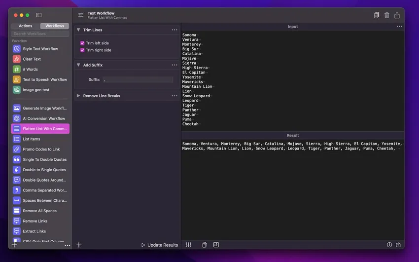 Text Workflow v2.4.0激活版 Mac文本转换软件 文本工作流程