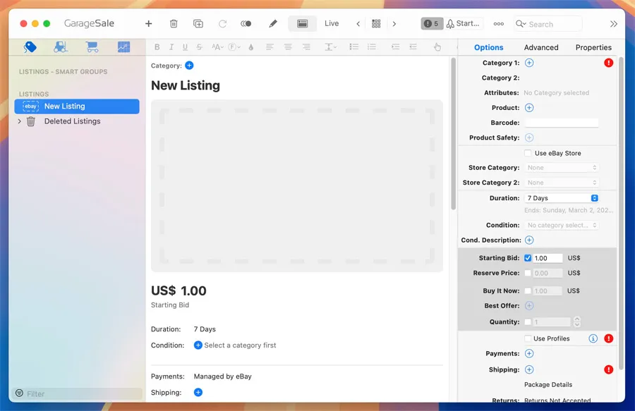 GarageSale v9.9.2 激活版 Mac好用的eBay卖家拍卖管理客户端
